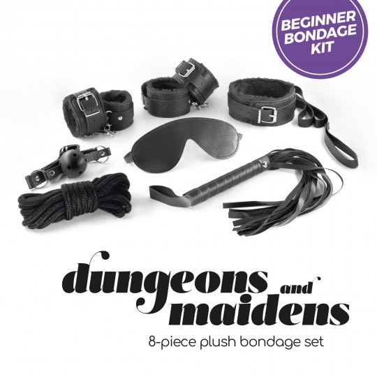 KIT BDSM DUNGEONS &amp; MAIDENS NERO CRUSHIOUS