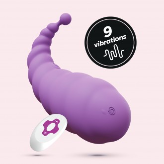 COCOON ŒUF VIBRANT RECHARGEABLE AVEC TÉLÉCOMMANDE SANS FIL CRUSHIOUS VIOLET