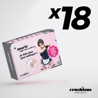 PACK DE 18 MARIE L'APPRENTIE SOUBRETTE BONECA INSUFLÁVEL COM MASTURBADOR CRUSHIOUS