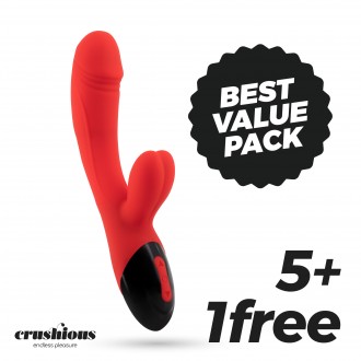 5 + 1 GRATUITO DARE DONG VIBRADOR CONEJO RECARGABLE CRUSHIOUS