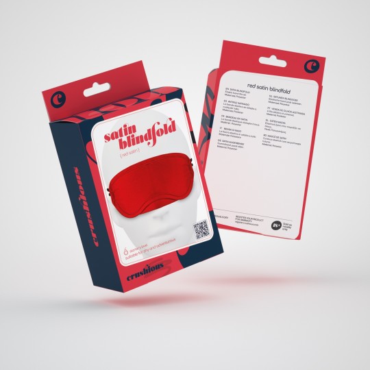 PACK OF 30 SATIN BLINDFOLD CRUSHIOUS RED