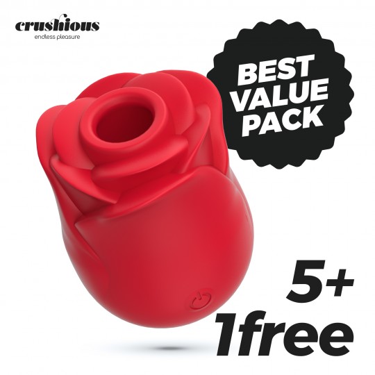 5 + 1 GRATUITO ROSITA STIMOLATORE CLITORALE CON LINGUA CRUSHIOUS