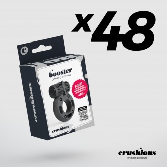 PACK OF 48 CRUSHIOUS BOOSTER COCKRING WITH VIBRATING BULLET