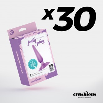 PACK DE 30 PLUG ANAL JOLLY PLUG LILAS CRUSHIOUS