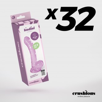 PACK OF 32 CRUSHIOUS HUDINI JELLY ANAL DILDO PURPLE