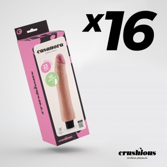 PACK DE 16 VIBRADOR REALÍSTICO CASANOVA CRUSHIOUS