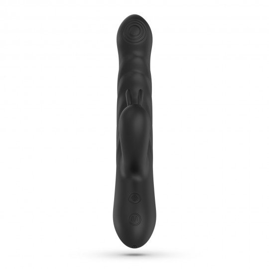 LAPIN VIBRATORE RABBIT RICARICABILE  CON SPINTA NERO CRUSHIOUS