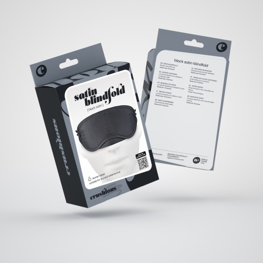 PACK OF 30 SATIN BLINDFOLD CRUSHIOUS BLACK