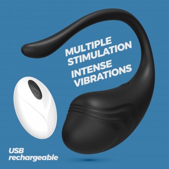 CRUSHIOUS TAMAGO RECHARGEABLE VIBRATING EGG WITH REMOTE BLACK