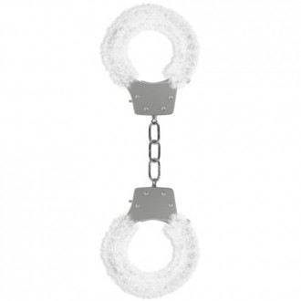 ALGEMAS COM PELUCHE PLEASURE FURRY HANDCUFFS BRANCAS
