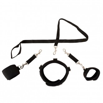 COLLAR WITH CUFFS AND LEASH