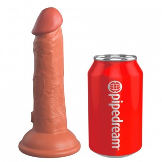 6" DUAL DENSITY SILICONE COCK