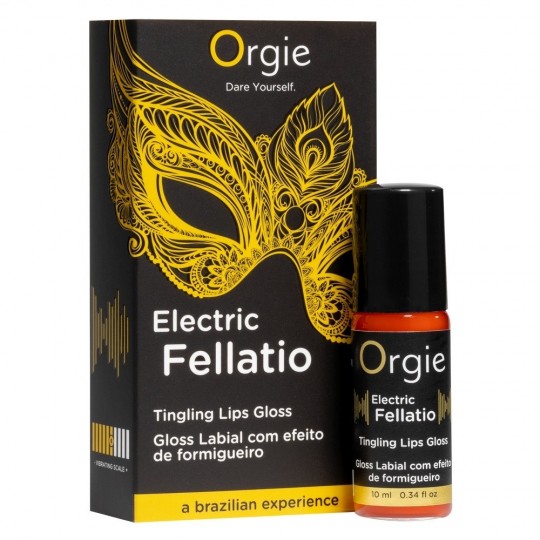 GLOSS COM EFEITO VIBRATÓRIO ELECTRIC FELLATIO 10ML ORGIE