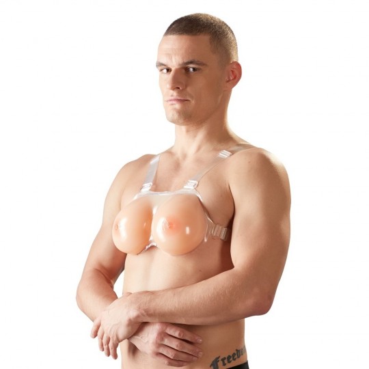 SILICONE BREASTS WITH STRAPS