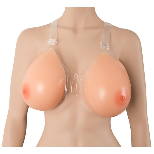 SILICONE BREASTS WITH STRAPS