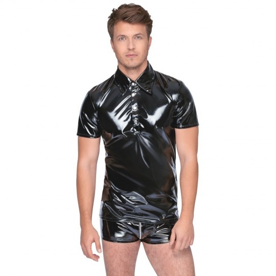 VINYL POLO SHIRT
