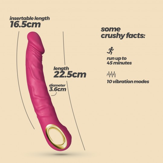 CRUSHIOUS MAGNUS REALISTIC VIBRATOR PINK