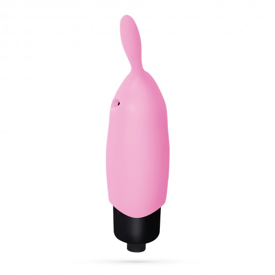 O-PET LAPIN AVEC VIBROMASSEUR BULLET À 10 VIBRATIONS ROSE PASTEL CRUSHIOUS
