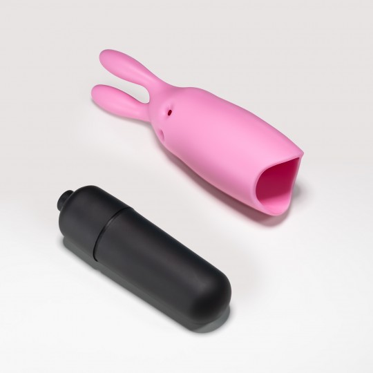 КРОЛИК CRUSHIOUS O-PET С 10 ВИБРОПУЛЯМИ ПАСТЕЛЬНО-РОЗОВЫЙ