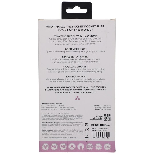 ELITE - МИНИ-ВИБРАТОР СО СМЕННЫМИ НАСАДКАМИ - 4 / 10 СМ