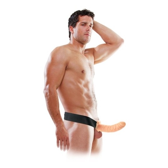 STRAP-ON HOLLOW 8 " HOLLOW FETISH FANTASY SERIE BIANCO