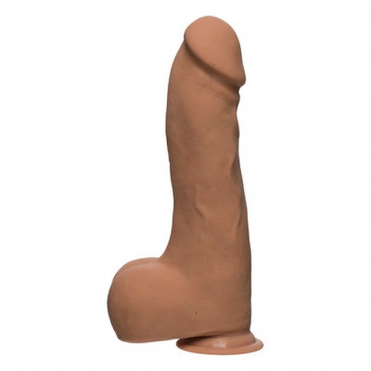 MASTER D - REALISTIC ULTRASKYN DILDO WITH BALLS - 10 / 25 CM
