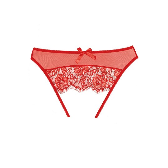 ALLURE EXPOSÉ CROTCHLESS PANTY RED