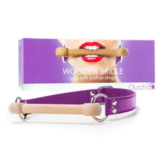 MORDAÇA WOODEN BRIDLE ROXA