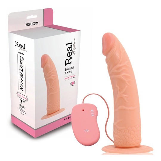 VIBRADOR REALÍSTICO REAL RAPTURE EARTH FLAVOUR 7'' BRANCO