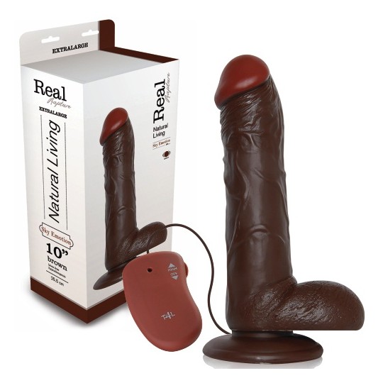 REAL RAPTURE SKY EMOTION REALISTIC VIBRATOR 10'' NEGRO