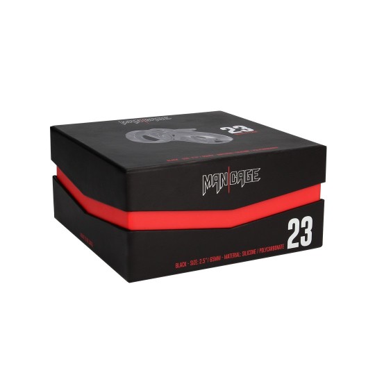 MODEL 23 - CHASTITY CAGE - 2.5' / 6,5 CM - BLACK