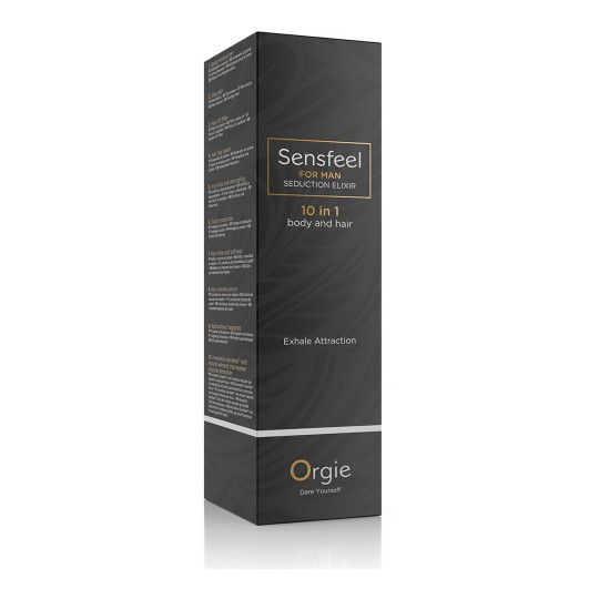 10-IN-1-LOTION FÜR KÖRPER UND HAAR MIT PHEROMONEN SENSFEEL FOR MAN 100ML ORGIE