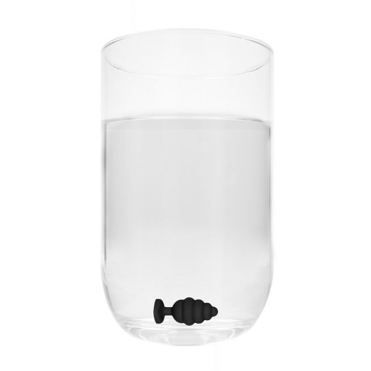 РЕБРИСТАЯ ЗАГЛУШКА С БРИЛЛИАНТОВЫМ СЕРДЦЕМ - БОЛЬШАЯ