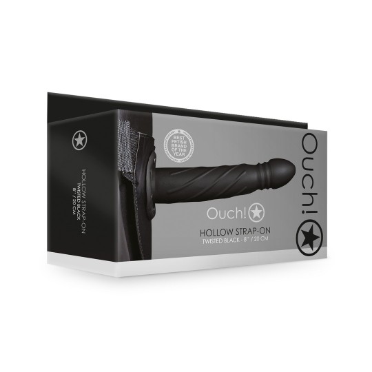 ВИТОЙ ПОЛЫЙ СТРАПОН - 8 / 20 СМ