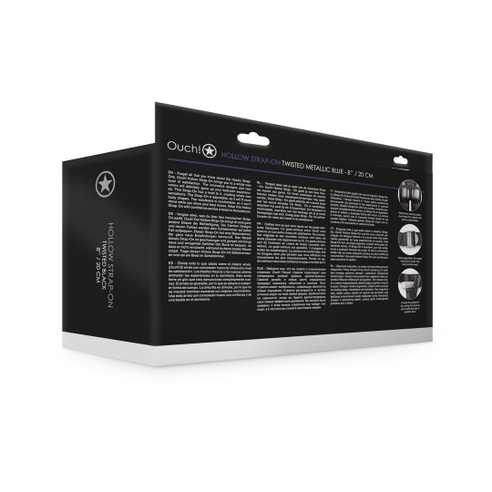 РЕБРИСТЫЙ ПОЛЫЙ СТРАПОН С ШАРИКАМИ - 8 / 21 СМ