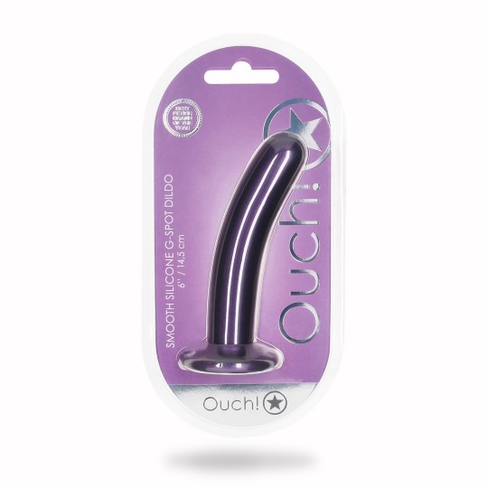 SMOOTH SILICONE G-SPOT DILDO - 6' / 14,5 CM