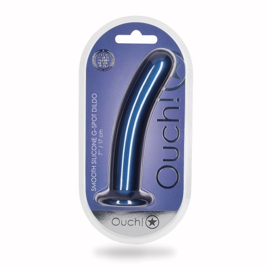 SMOOTH SILICONE G-SPOT DILDO - 7' / 17 CM