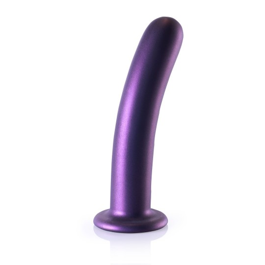 SMOOTH SILICONE G-SPOT DILDO - 7' / 17 CM