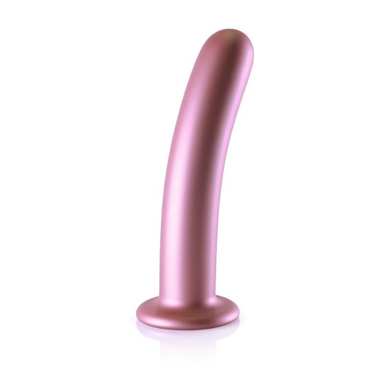 SMOOTH SILICONE G-SPOT DILDO - 7' / 17 CM