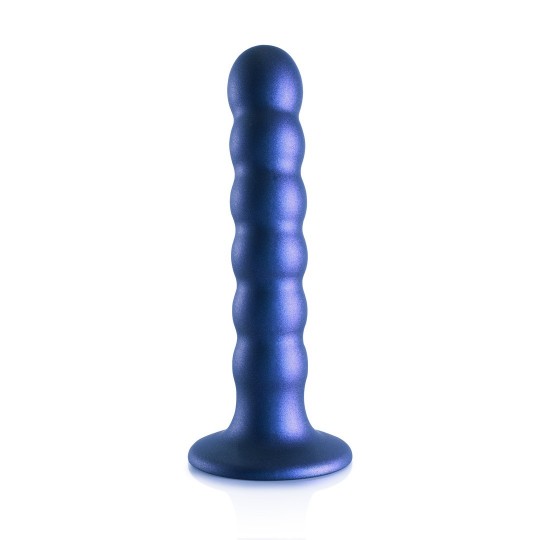 BEADED SILICONE G-SPOT DILDO - 5' / 13 CM