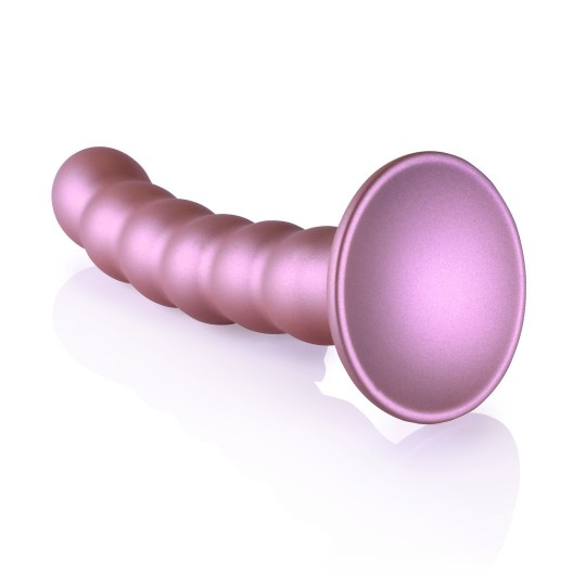 BEADED SILICONE G-SPOT DILDO - 5' / 13 CM
