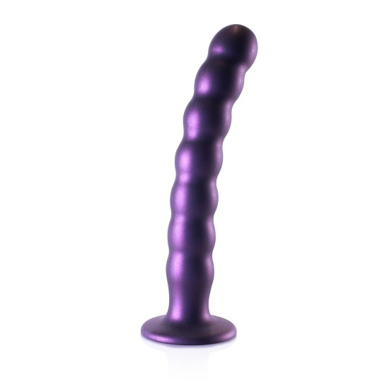 BEADED SILICONE G-SPOT DILDO - 8' / 20,5 CM